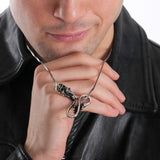 Skull and Hand Infinity Necklace | 925 Sterling Silver