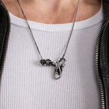 Skull and Hand Infinity Necklace | 925 Sterling Silver