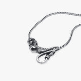 Skull and Hand Infinity Necklace | 925 Sterling Silver