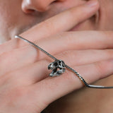 Dinosaur Skull Pendant Necklace | 925 Sterling Silver