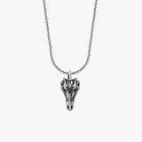 Dinosaur Skull Pendant Necklace | 925 Sterling Silver
