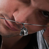 Horse Head Pendant Necklace | 925 Sterling Silver