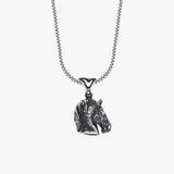 Horse Head Pendant Necklace | 925 Sterling Silver