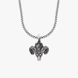 Ram Head Necklace | 925 Sterling Silver
