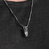 Gothic Crocodile Skull Necklace | 925 Sterling Silver