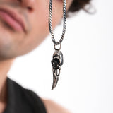 Raven Skull Necklace | 925 Sterling Silver
