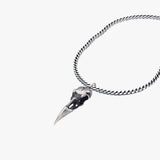 Raven Skull Necklace | 925 Sterling Silver