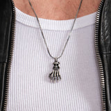 Skeleton Hand Necklace | 925 Sterling Silver