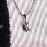 Turtle Pendant Necklace | 925 Sterling Silver