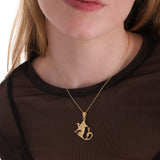 Fisherman Cat Necklace | 18K Gold Vermeil