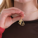 Fisherman Cat Necklace | 18K Gold Vermeil