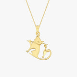 Fisherman Cat Necklace | 18K Gold Vermeil