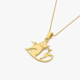 Fisherman Cat Necklace | 18K Gold Vermeil