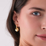 Asymmetrical Teardrop Hoop Earrings | 18K Gold Vermeil