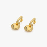 Asymmetrical Teardrop Hoop Earrings | 18K Gold Vermeil