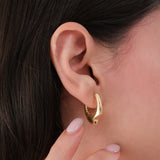 Deformed Chunky Hoop Earrings | 18K Gold Vermeil
