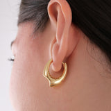 Deformed Chunky Hoop Earrings | 18K Gold Vermeil