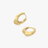 Deformed Chunky Hoop Earrings | 18K Gold Vermeil