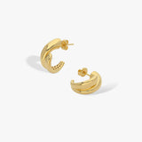 Chunky Twisted Earrings | 18K Gold Vermeil