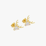 Deer Head Earring | 18K Gold Vermeil