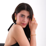 Irregular Plated Earrings | 18K Gold Vermeil