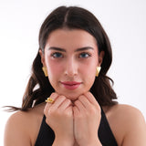 Irregular Plated Earrings | 18K Gold Vermeil
