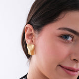 Irregular Plated Earrings | 18K Gold Vermeil