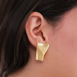 Irregular Plated Earrings | 18K Gold Vermeil