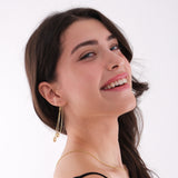 Double Chain and Ball Drop Earrings | 18K Gold Vermeil