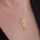 Scissors Pendant Necklace | 18K Gold Vermeil