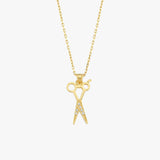Scissors Pendant Necklace | 18K Gold Vermeil