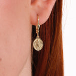 St. Jude Medal Earrings