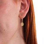 St. Hildegard of Bingen Medal Earrings