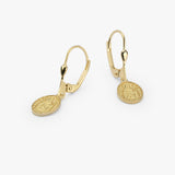 St. Hildegard of Bingen Medal Earrings