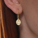 St. Therese of Lisieux Medal Earrings