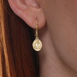 St. Therese of Lisieux Medal Earrings