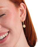 St. Catherine of Siena Medal Earrings