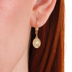 St. Catherine of Siena Medal Earrings