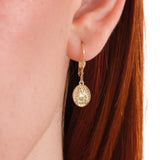 St. Catherine of Siena Medal Earrings