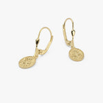 St. Joan of Arch Medal Earrings