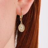 St. Cecilia Medal Earrings