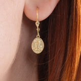 St. Maria Goretti Medal Earrings