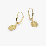 St. Clare of Assisi Medal Earrings