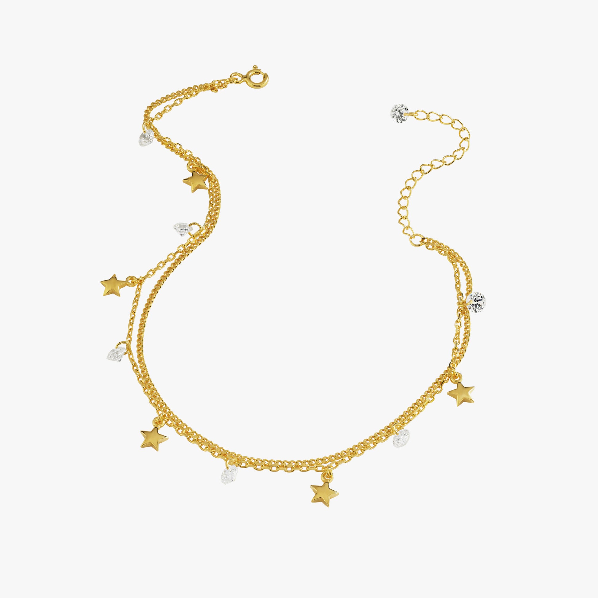 Ankle Star Bracelet | 18K Gold Vermeil