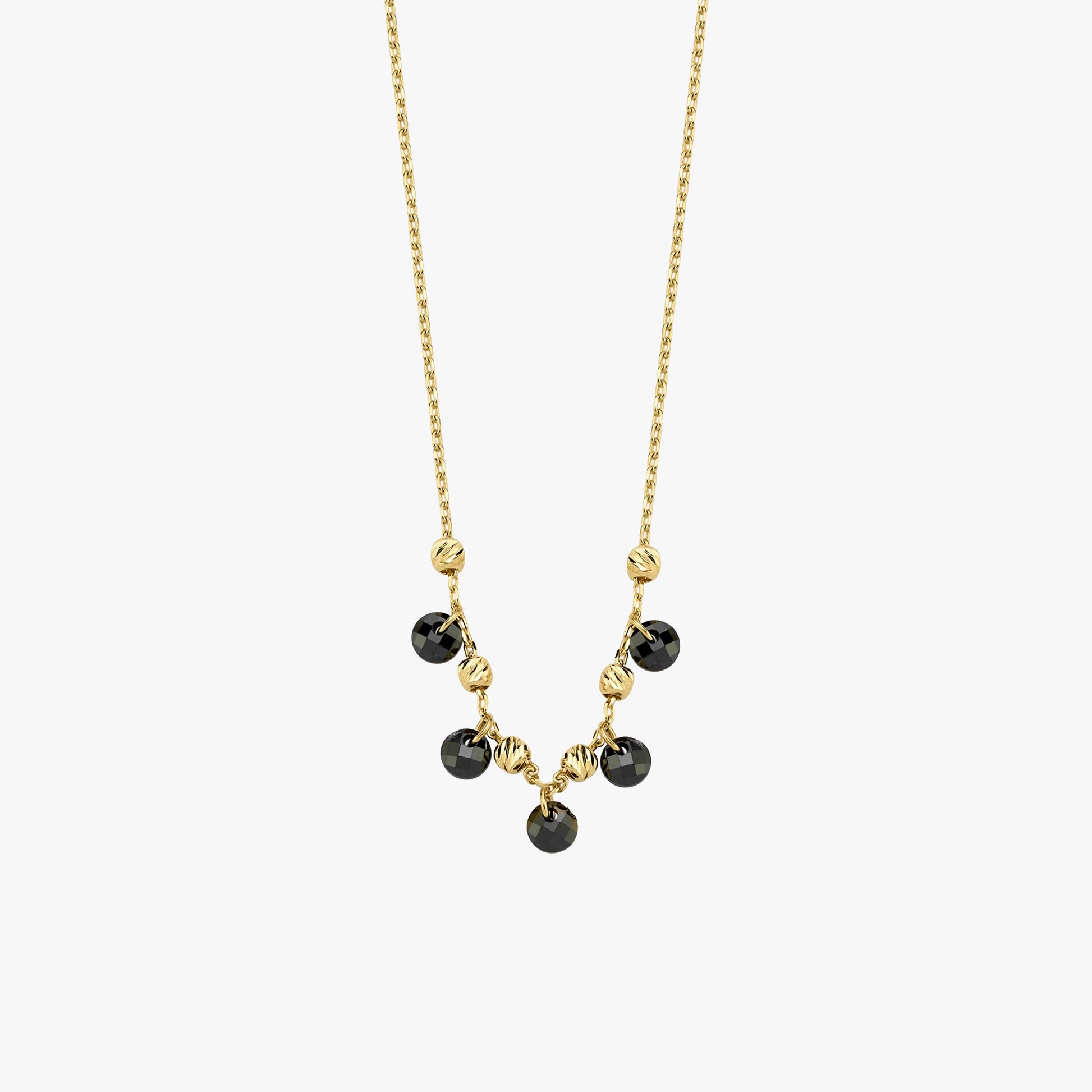 Onyx Necklace | 14K Solid Gold