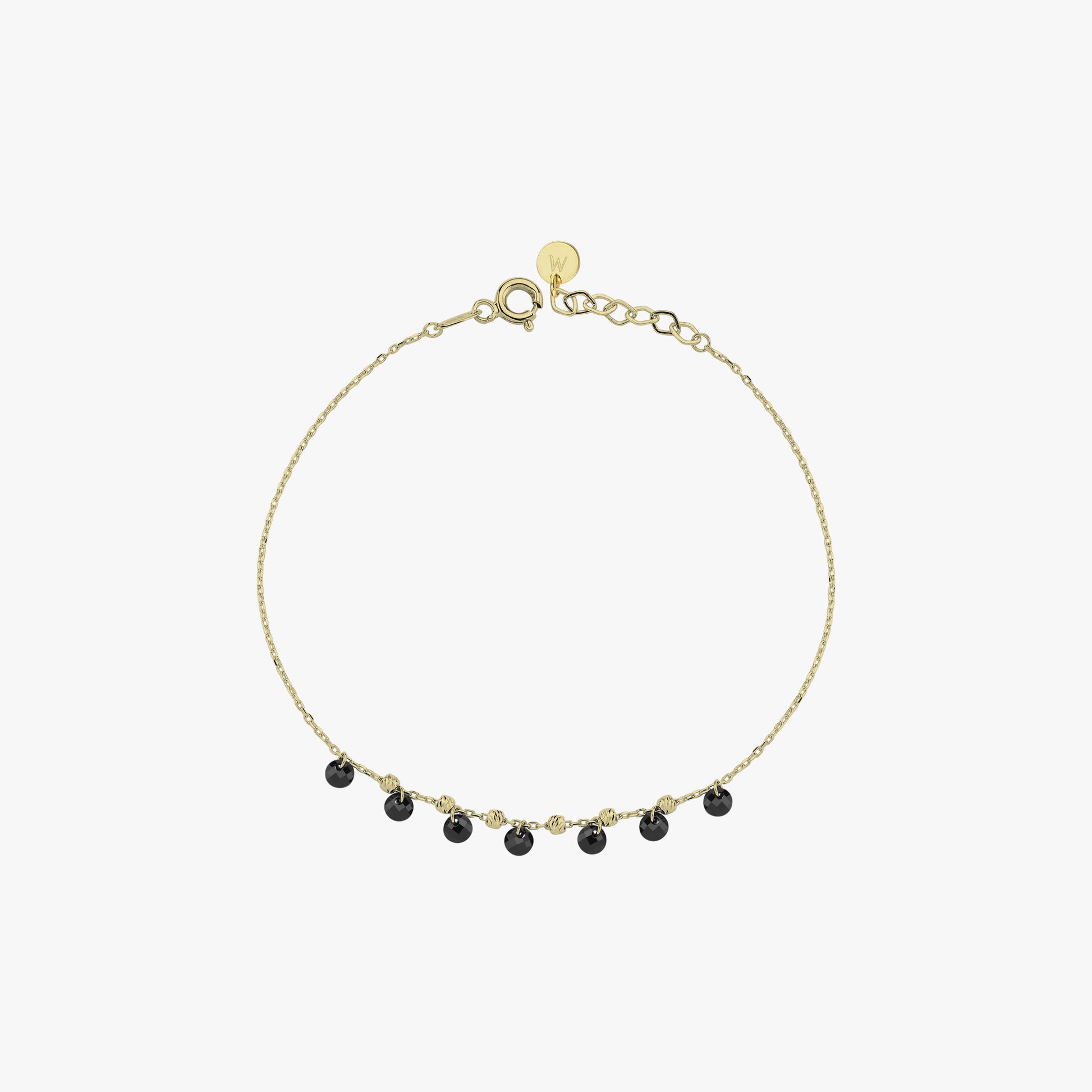 Onyx Bracelet | 14K Solid Gold