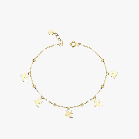 Dove Gold Bracelet | 14K Solid Gold
