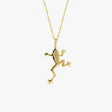 Frog Necklace | 14K Solid Gold