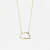 Cloud Necklace | 14K Solid Gold