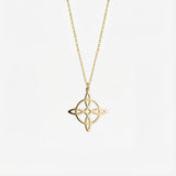Witches Knot Necklace | 14K Solid Gold